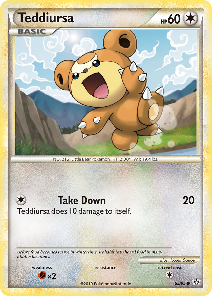 Teddiursa (65/95) [HeartGold & SoulSilver: Unleashed] | Good Games North