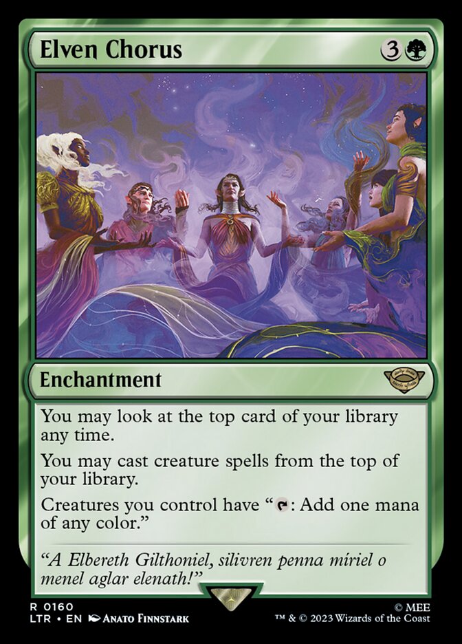 Elven Chorus 160 (Universes Beyond: The Lord of the Rings: Tales of Middle-earth)  - Foil | Good Games North