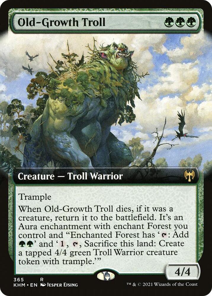 Old Growth Troll Extended Art (Kaldheim)  - Foil | Good Games North