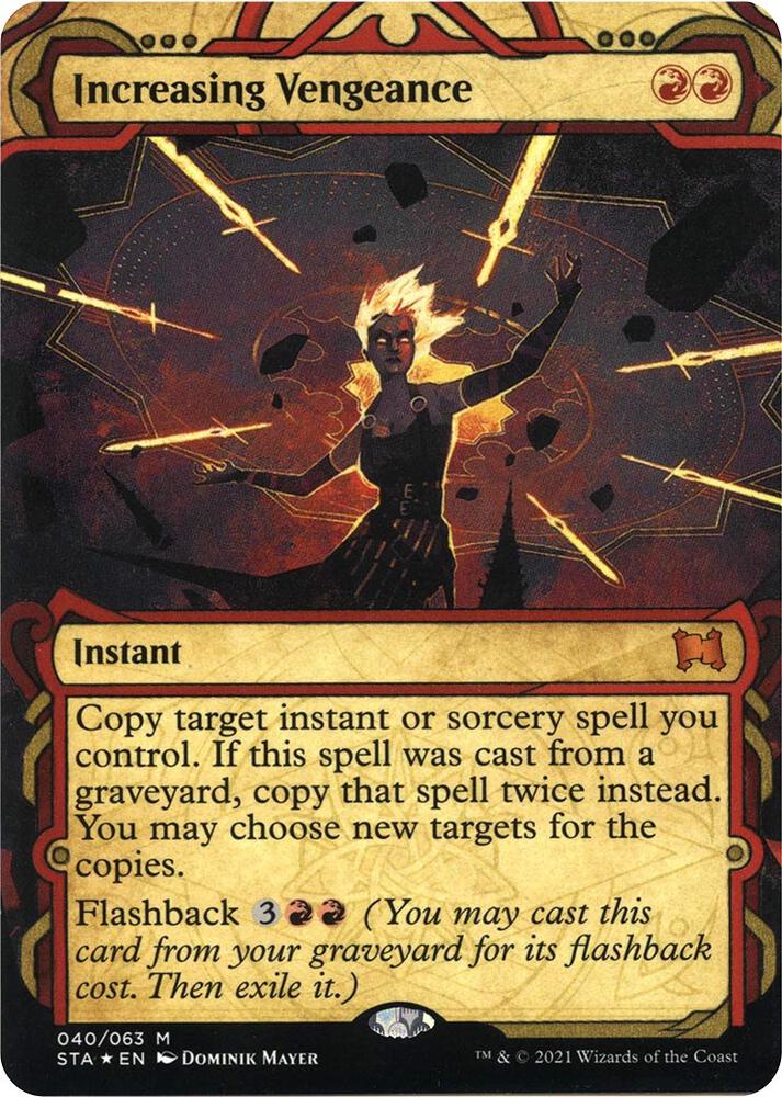 Increasing Vengeance Foil Etched (Strixhaven: Mystical Archives)  - Foil | Good Games North