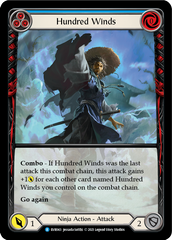 Hundred Winds (Blue) [EVR043] (Everfest)  1st Edition Extended Art Rainbow Foil | Good Games North