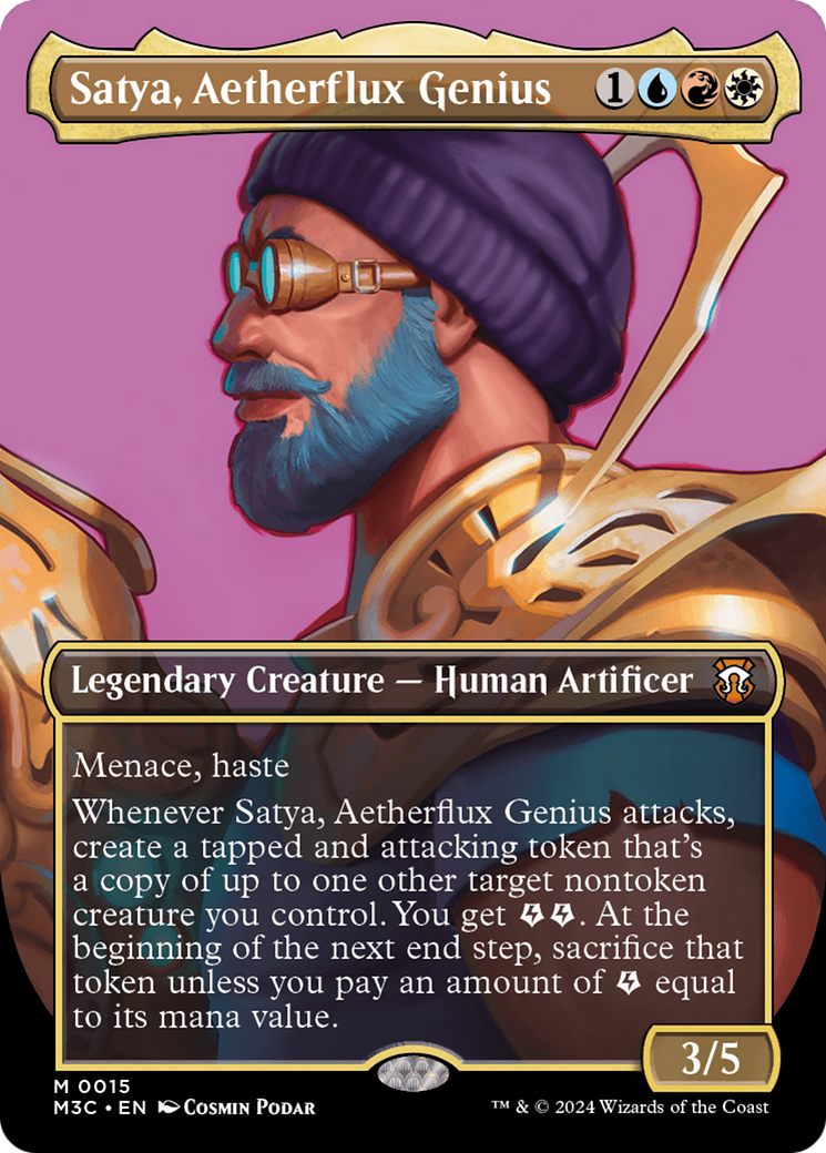 Satya, Aetherflux Genius (Borderless) [Modern Horizons 3 Commander] | Good Games North