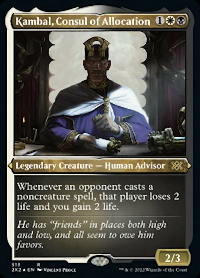 Kambal, Consul of Allocation (Foil Etched) [Double Masters 2022] | Good Games North