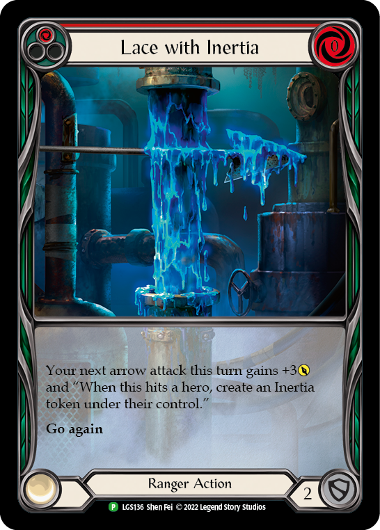 Lace with Inertia (Red) [LGS136] (Promo)  Rainbow Foil | Good Games North
