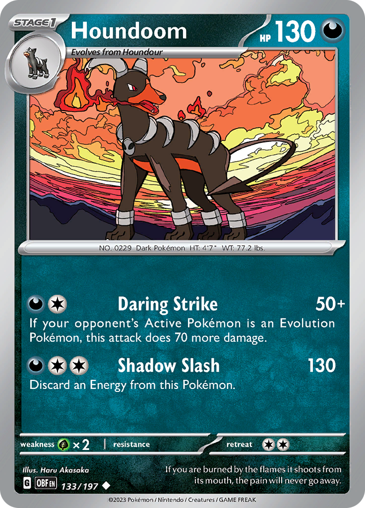Houndoom (133/197) [Scarlet & Violet: Obsidian Flames] | Good Games North