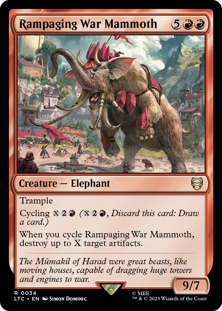 Rampaging War Mammoth [The Lord of the Rings: Tales of Middle-Earth Commander] | Good Games North