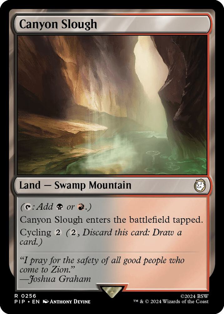 Canyon Slough 256/326 (Universes Beyond: Fallout)  - Foil | Good Games North