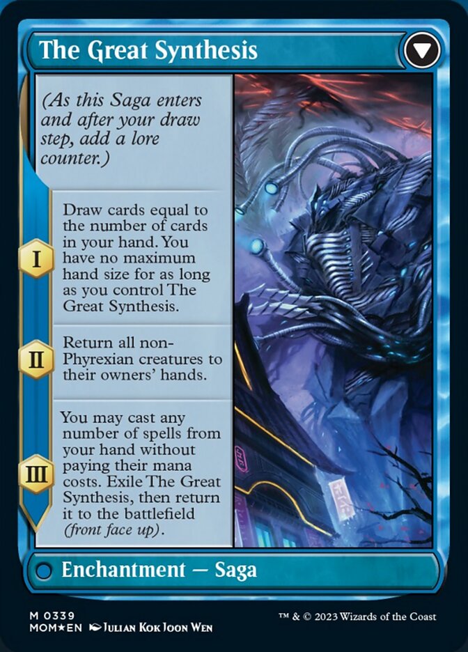 Jin-Gitaxias // The Great Synthesis (Borderless Alternate Art) [March of the Machine] | Good Games North