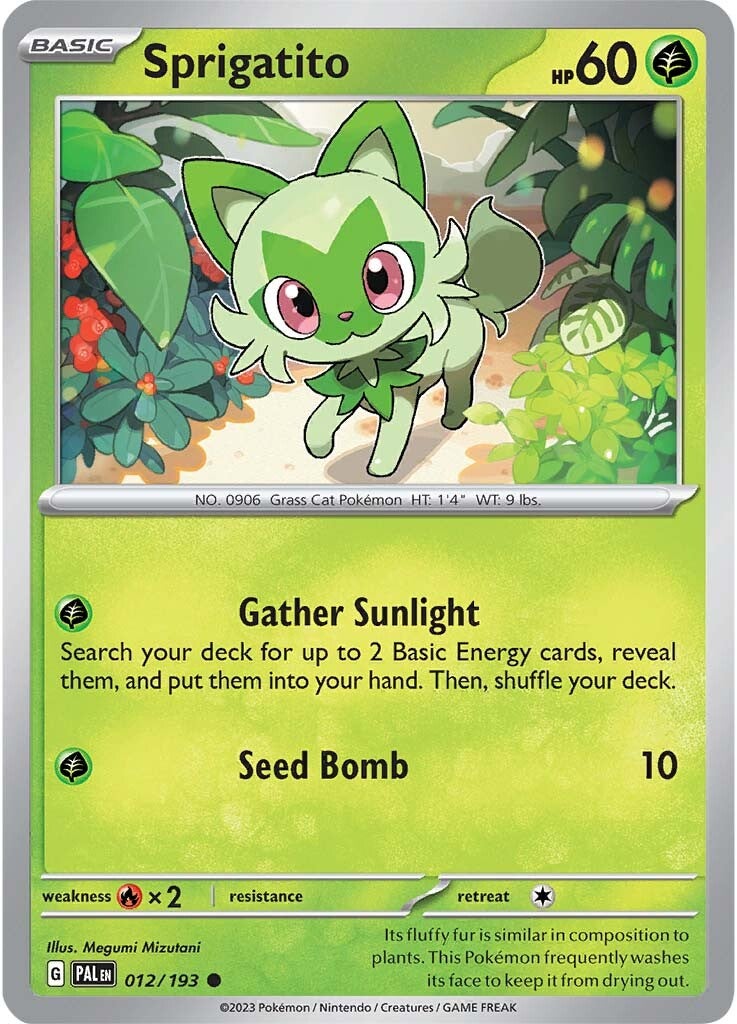 Sprigatito (012/193) [Scarlet & Violet: Paldea Evolved] | Good Games North