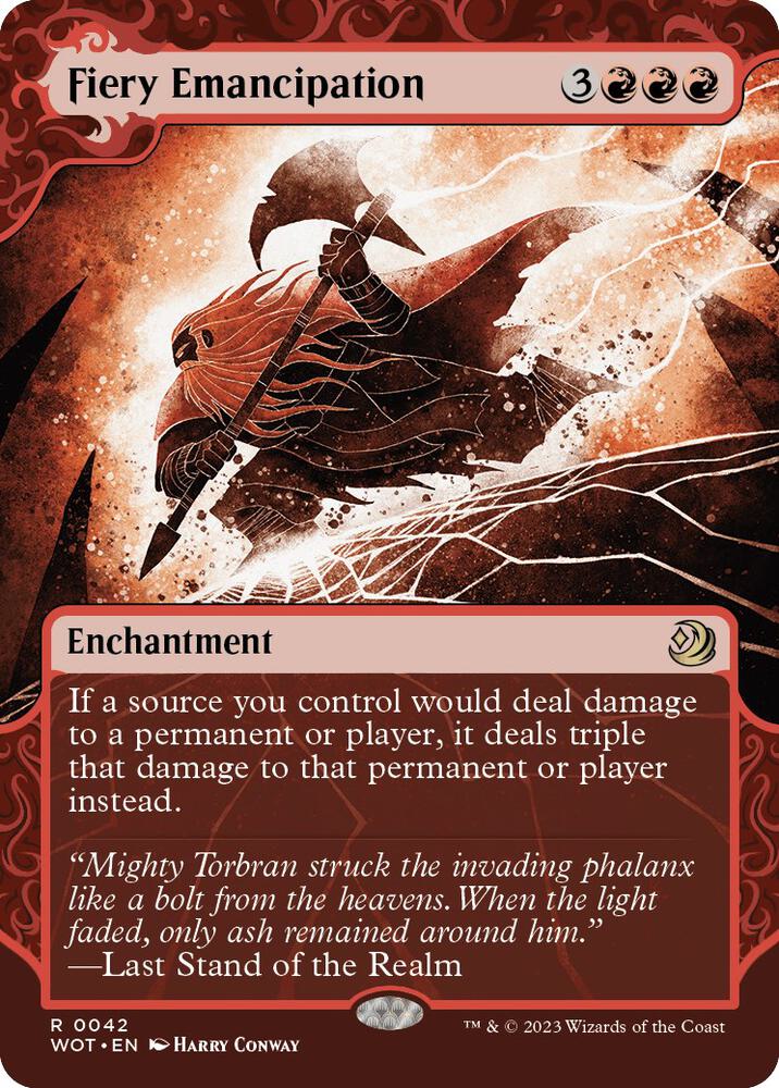 Fiery Emancipation 42 (Wilds of Eldraine: Enchanting Tales)  - Showcase | Good Games North