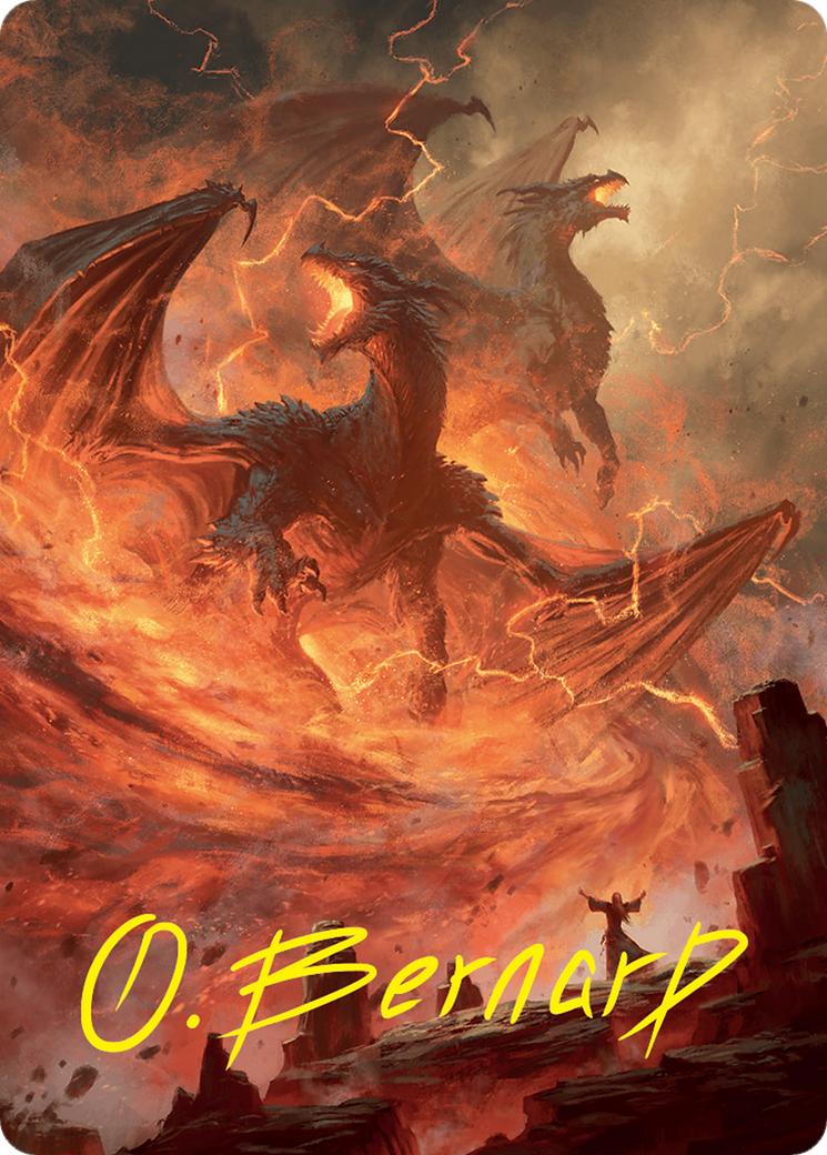 Rite of the Dragoncaller Art Card (38/54) (Gold-Stamped Signature) [Foundations Art Series] | Good Games North