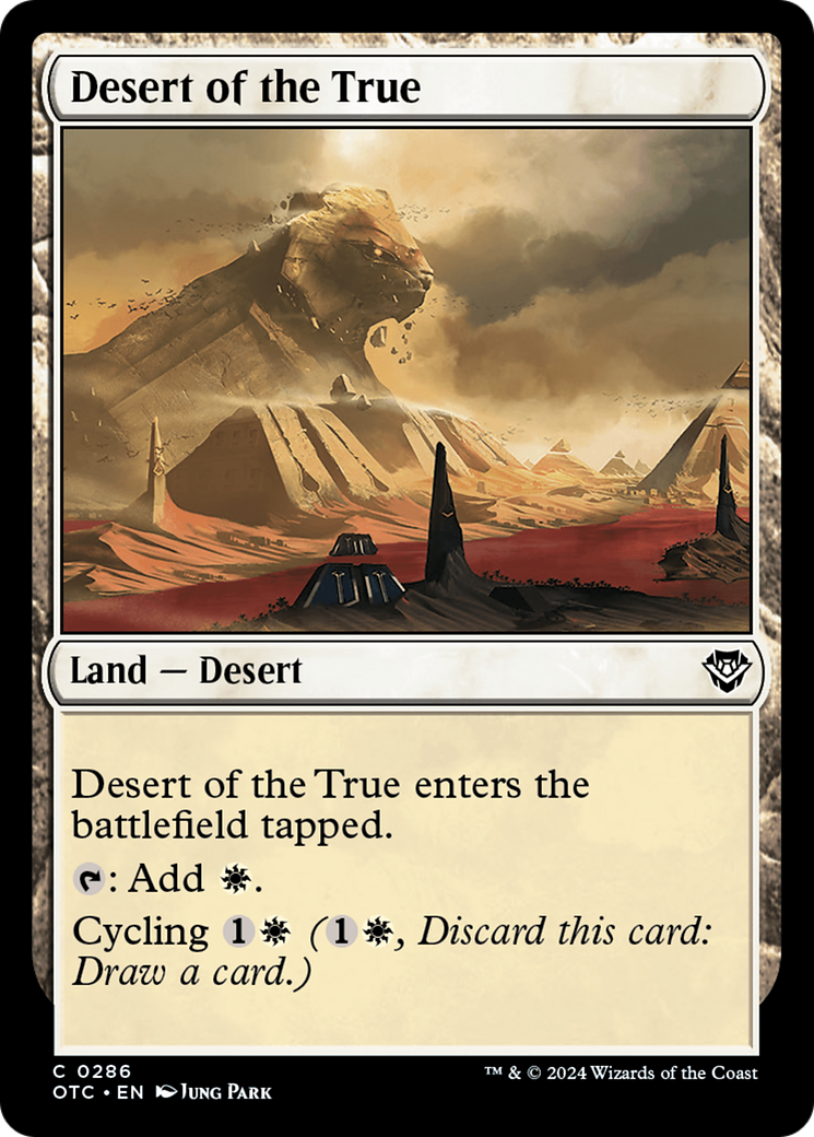 Desert of the True [Outlaws of Thunder Junction Commander] | Good Games North