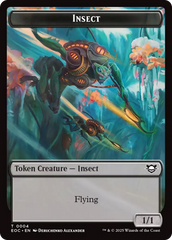 Insect // Golem (0013) Double-Sided Token [Edge of Eternities Commander Tokens] | Good Games North