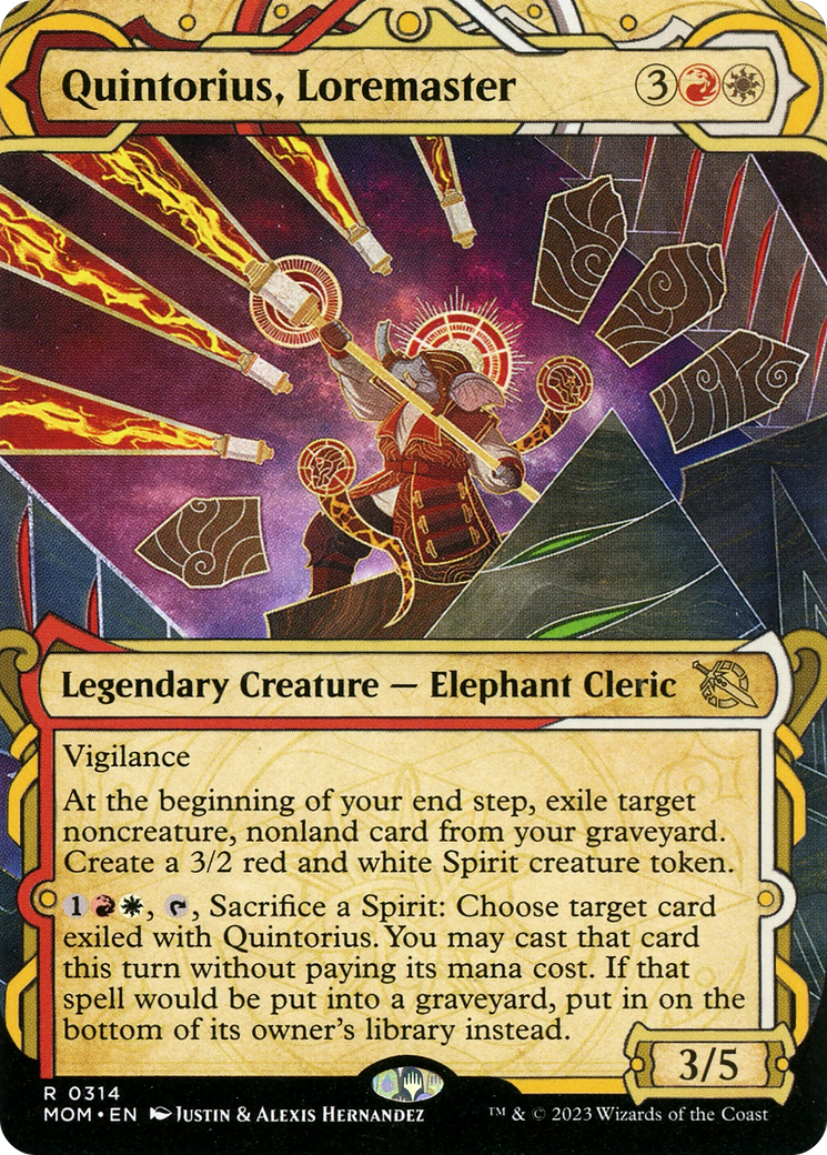 Quintorius, Loremaster (Showcase Planar Booster Fun) [March of the Machine] | Good Games North