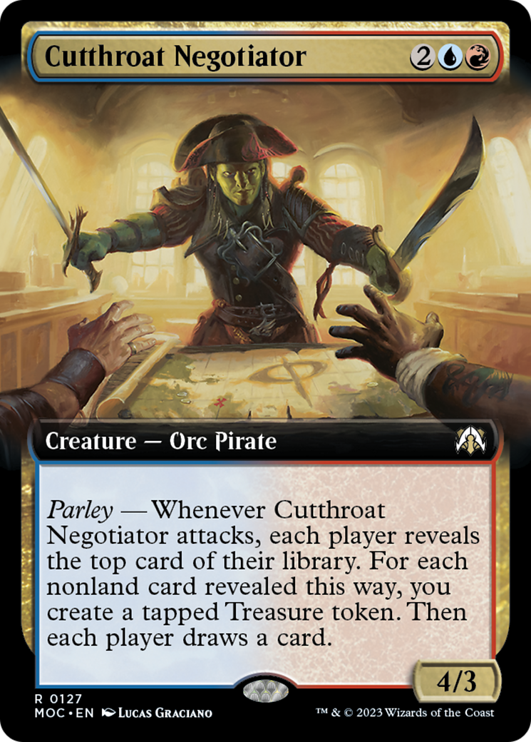 Cutthroat Negotiator (Extended Art) [March of the Machine Commander] | Good Games North