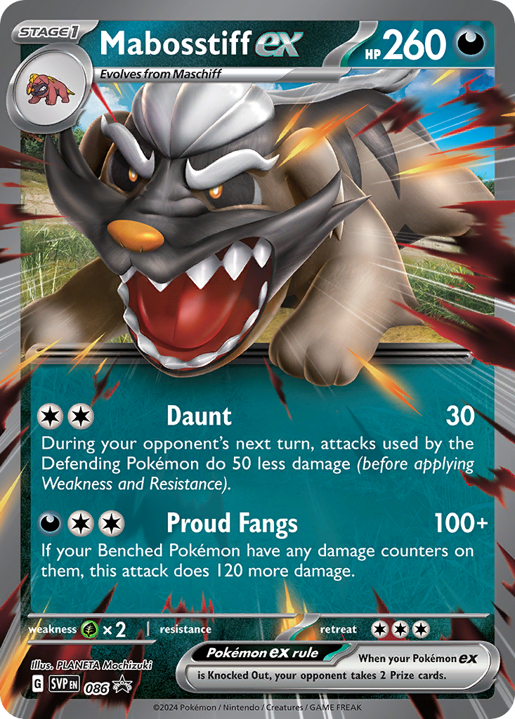Mabosstiff ex (086) (Jumbo Card) [Scarlet & Violet: Black Star Promos] | Good Games North