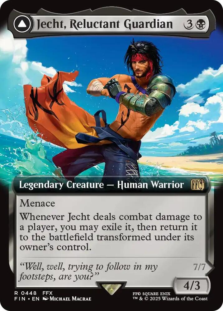 Jecht, Reluctant Guardian // Braska's Final Aeon 448 (FINAL FANTASY)  - Extended Art Foil | Good Games North
