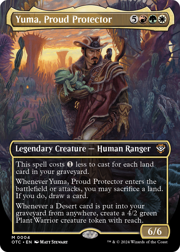 Yuma, Proud Protector (Borderless) [Outlaws of Thunder Junction Commander] | Good Games North