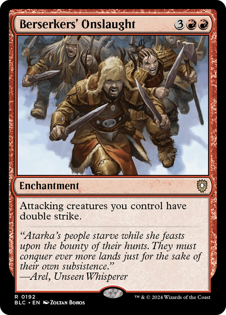 Berserkers' Onslaught [Bloomburrow Commander] | Good Games North