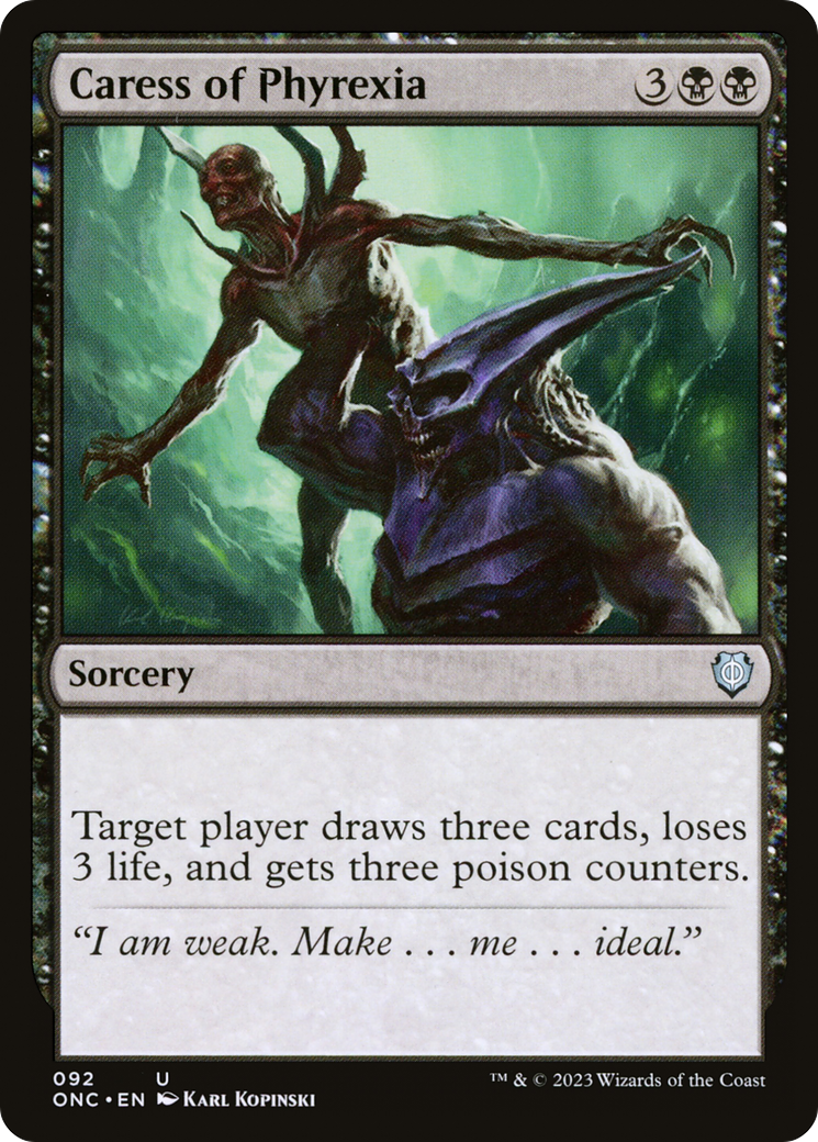 Caress of Phyrexia [Phyrexia: All Will Be One Commander] | Good Games North