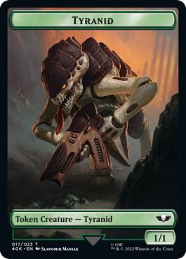Tyranid 017 Tyranid Warrior Double Sided Token Surge Foil (Universes Beyond: Warhammer 40,000)  - Foil | Good Games North