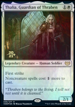 Thalia, Guardian of Thraben [Innistrad: Crimson Vow Prerelease Promos] | Good Games North