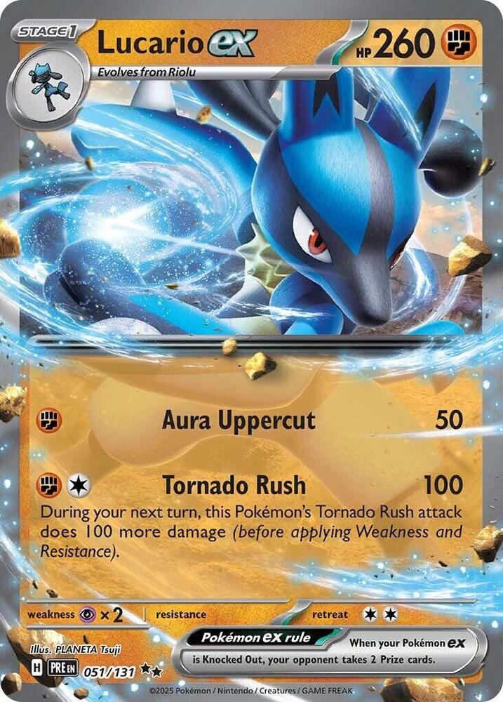 Lucario ex (051/131) [Scarlet & Violet: Prismatic Evolutions] | Good Games North