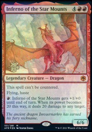 Inferno of the Star Mounts [Dungeons & Dragons: Adventures in the Forgotten Realms Prerelease Promos] | Good Games North