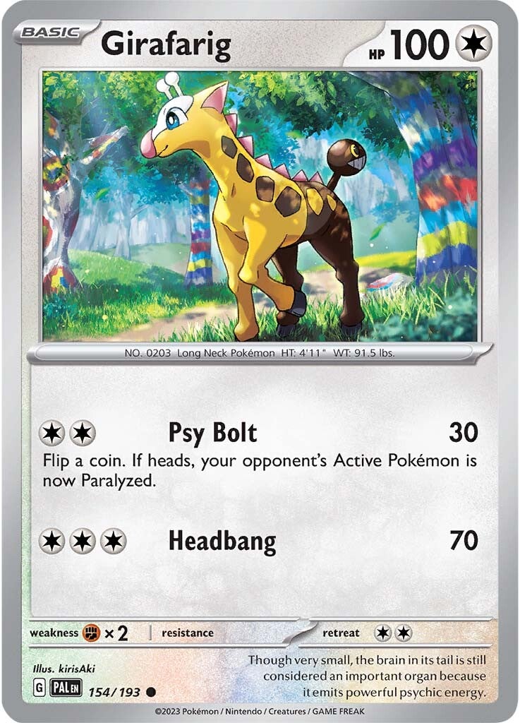Girafarig (154/193) [Scarlet & Violet: Paldea Evolved] | Good Games North