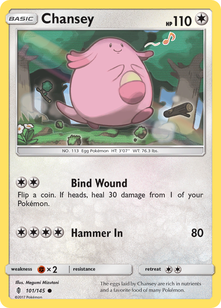 Chansey (101/145) [Sun & Moon: Guardians Rising] | Good Games North