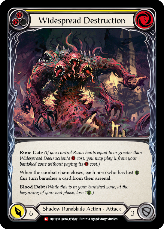Widespread Destruction [DTD138] (Dusk Till Dawn)  Rainbow Foil | Good Games North