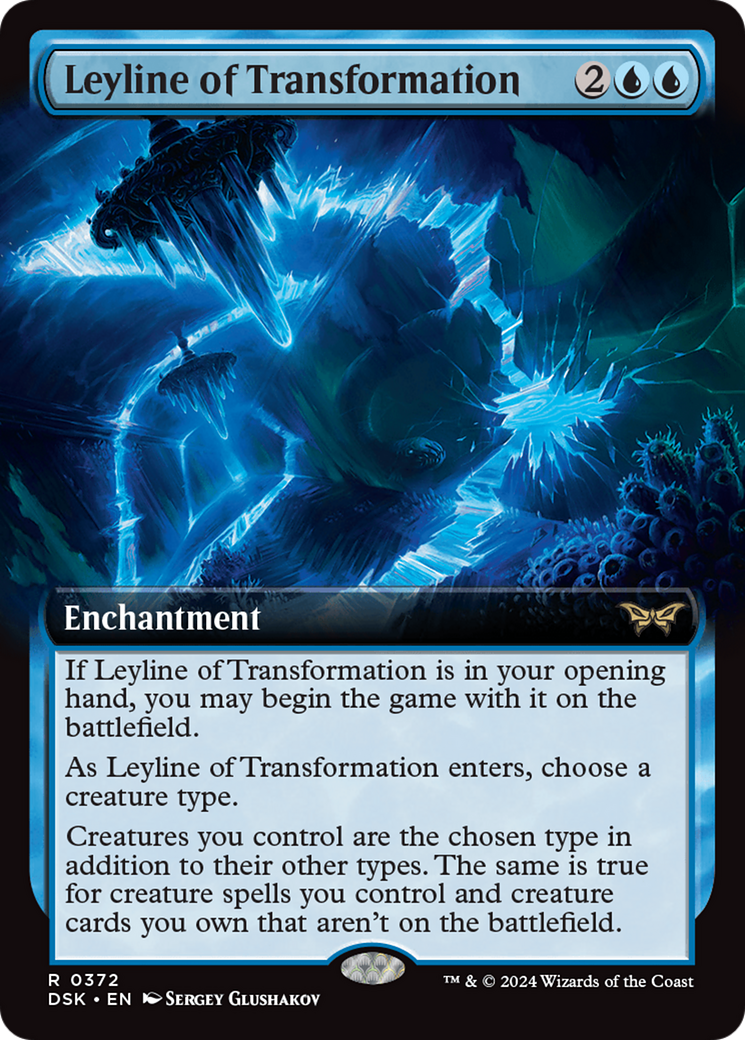 Leyline of Transformation (Extended Art) [Duskmourn: House of Horror] | Good Games North