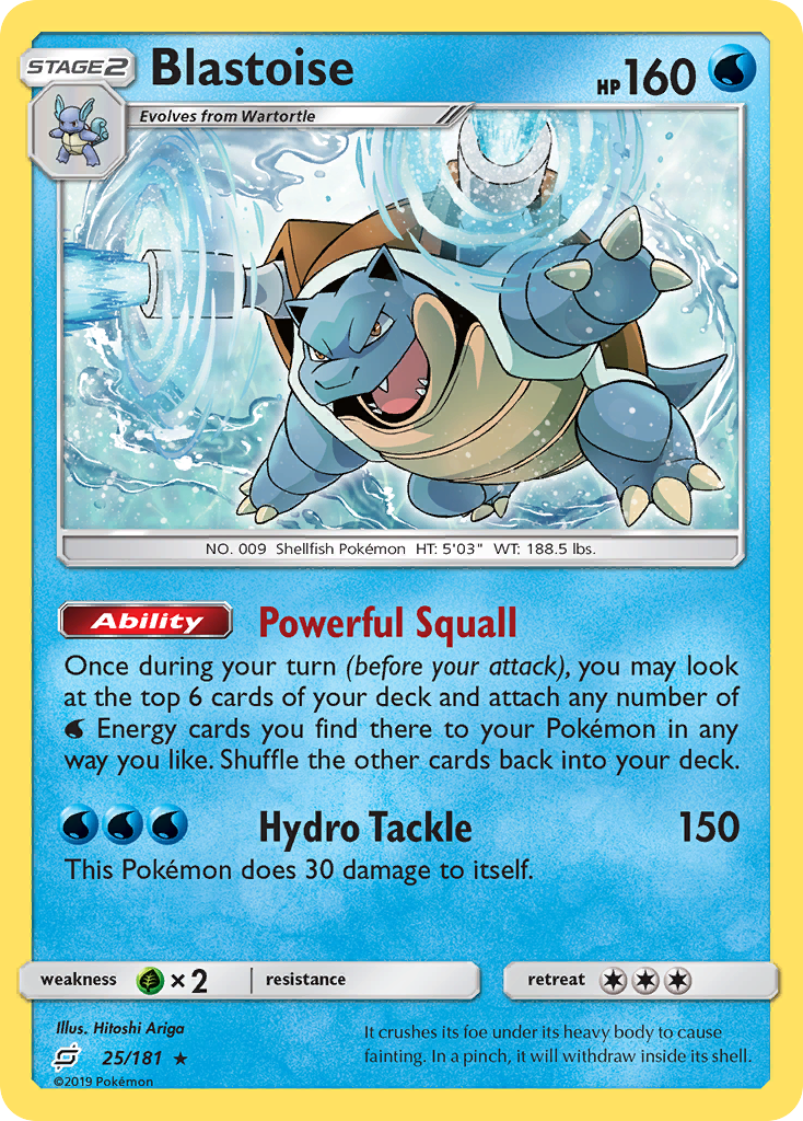 Blastoise (25/181) [Sun & Moon: Team Up] | Good Games North