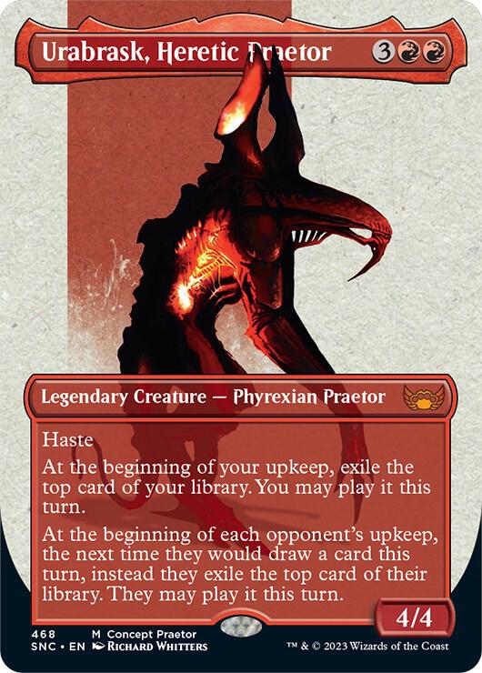 Urabrask Heretic Praetor Concept Praetor (Phyrexia: All Will Be One)  - Foil | Good Games North
