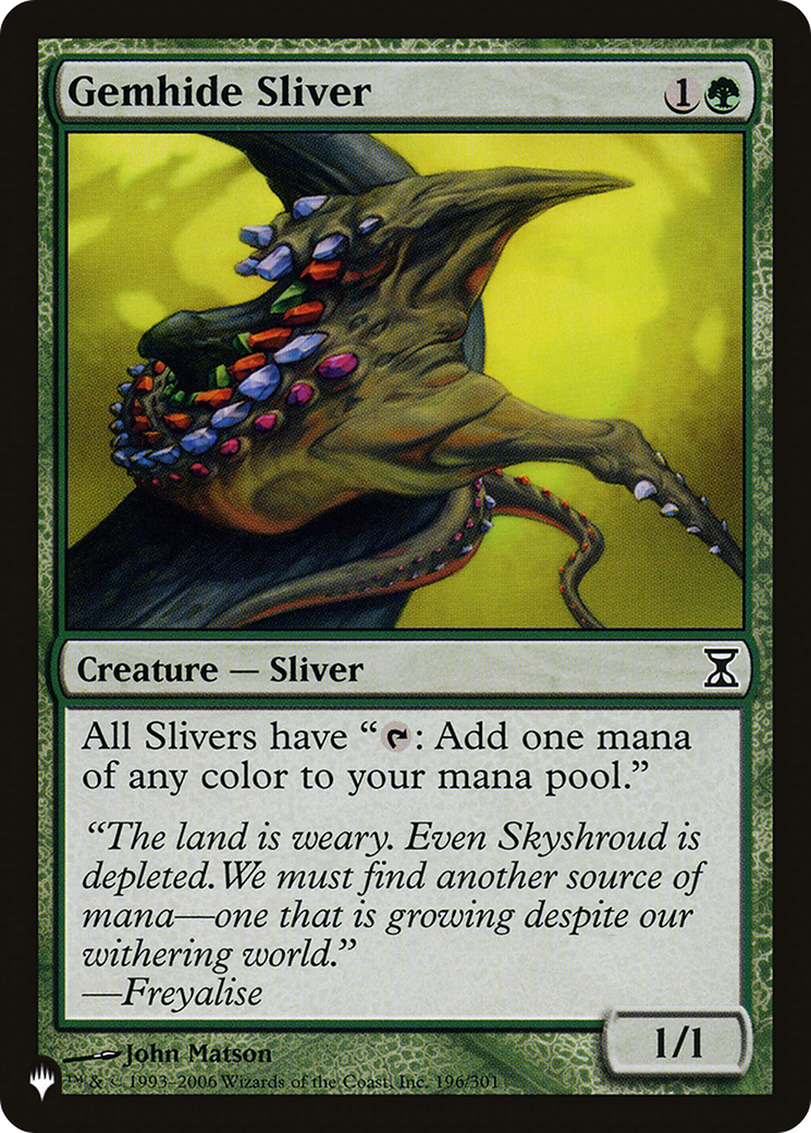 Gemhide Sliver [The List] | Good Games North