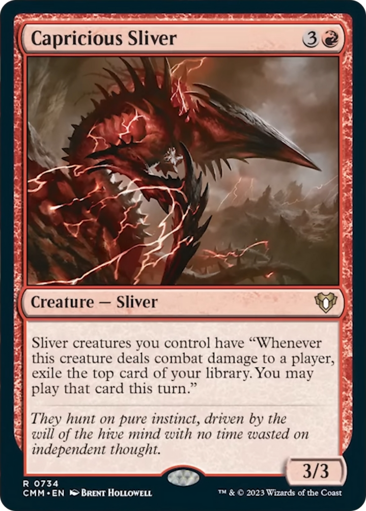 Capricious Sliver [Commander Masters] | Good Games North
