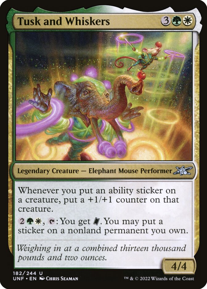 Tusk and Whiskers 182/244 (Unfinity)  - Foil | Good Games North