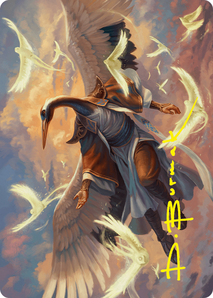 Kykar, Zephyr Awakener Art Card (16/54) (Gold-Stamped Signature) [Foundations Art Series] | Good Games North