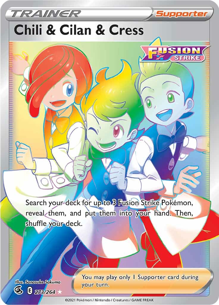 Chili & Cilan & Cress (273/264) [Sword & Shield: Fusion Strike] | Good Games North