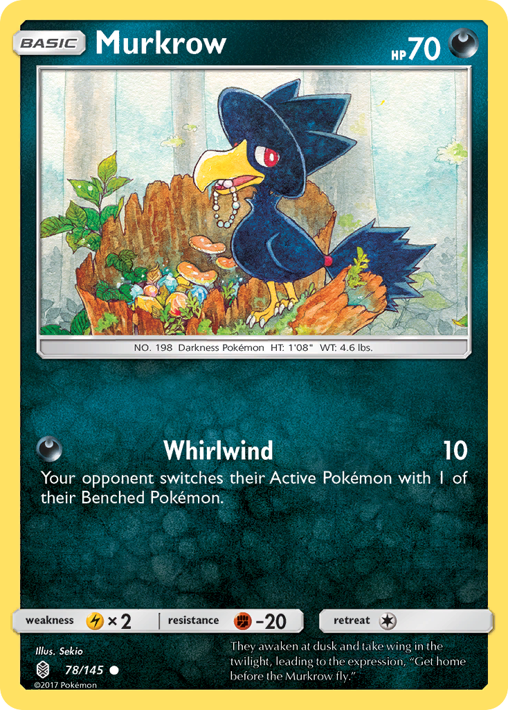 Murkrow (78/145) [Sun & Moon: Guardians Rising] | Good Games North