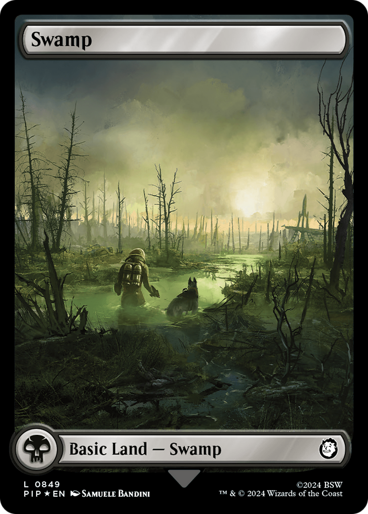 Swamp (0849) (Surge Foil) [Fallout] | Good Games North
