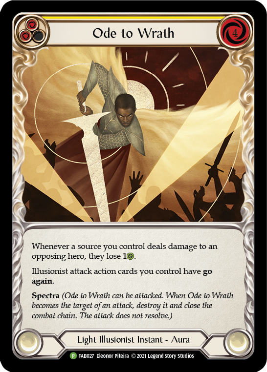Ode to Wrath [FAB027] (Promo)  Cold Foil | Good Games North
