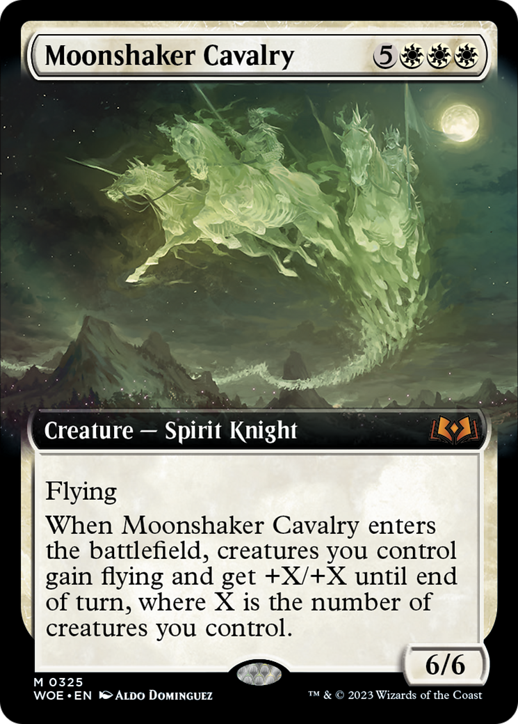 Moonshaker Cavalry (Extended Art) [Wilds of Eldraine] | Good Games North