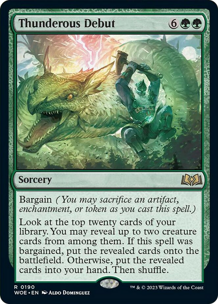 Thunderous Debut [Wilds of Eldraine] | Good Games North