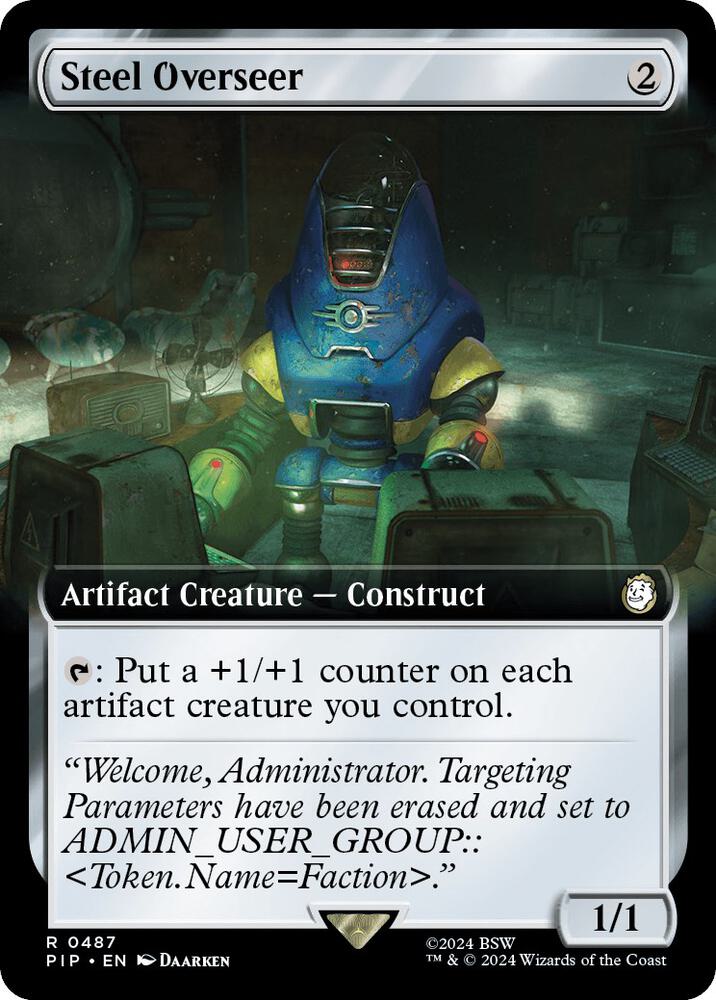 Steel Overseer 487/326 (Universes Beyond: Fallout)  - Extended Art | Good Games North
