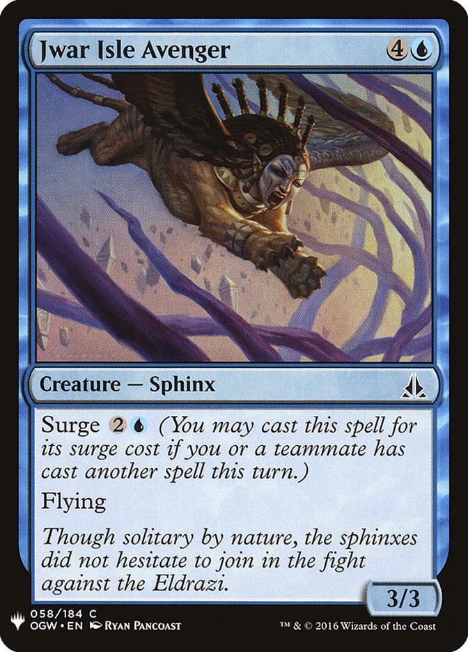 Jwar Isle Avenger [Mystery Booster] | Good Games North