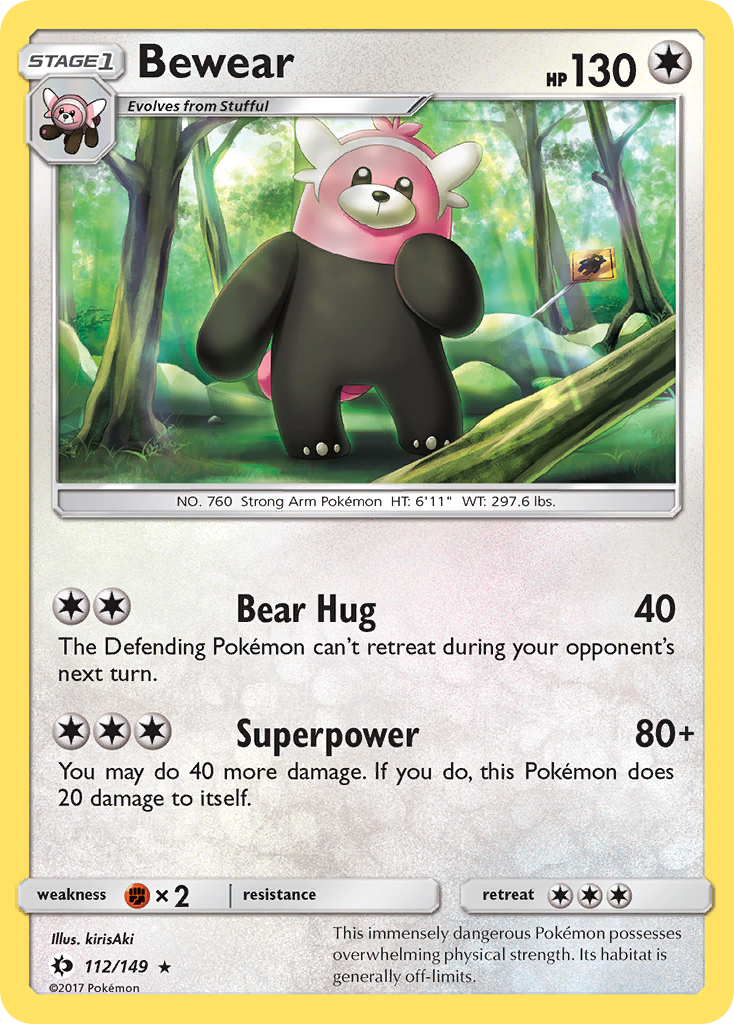 Bewear (112/149) [Sun & Moon: Base Set] | Good Games North