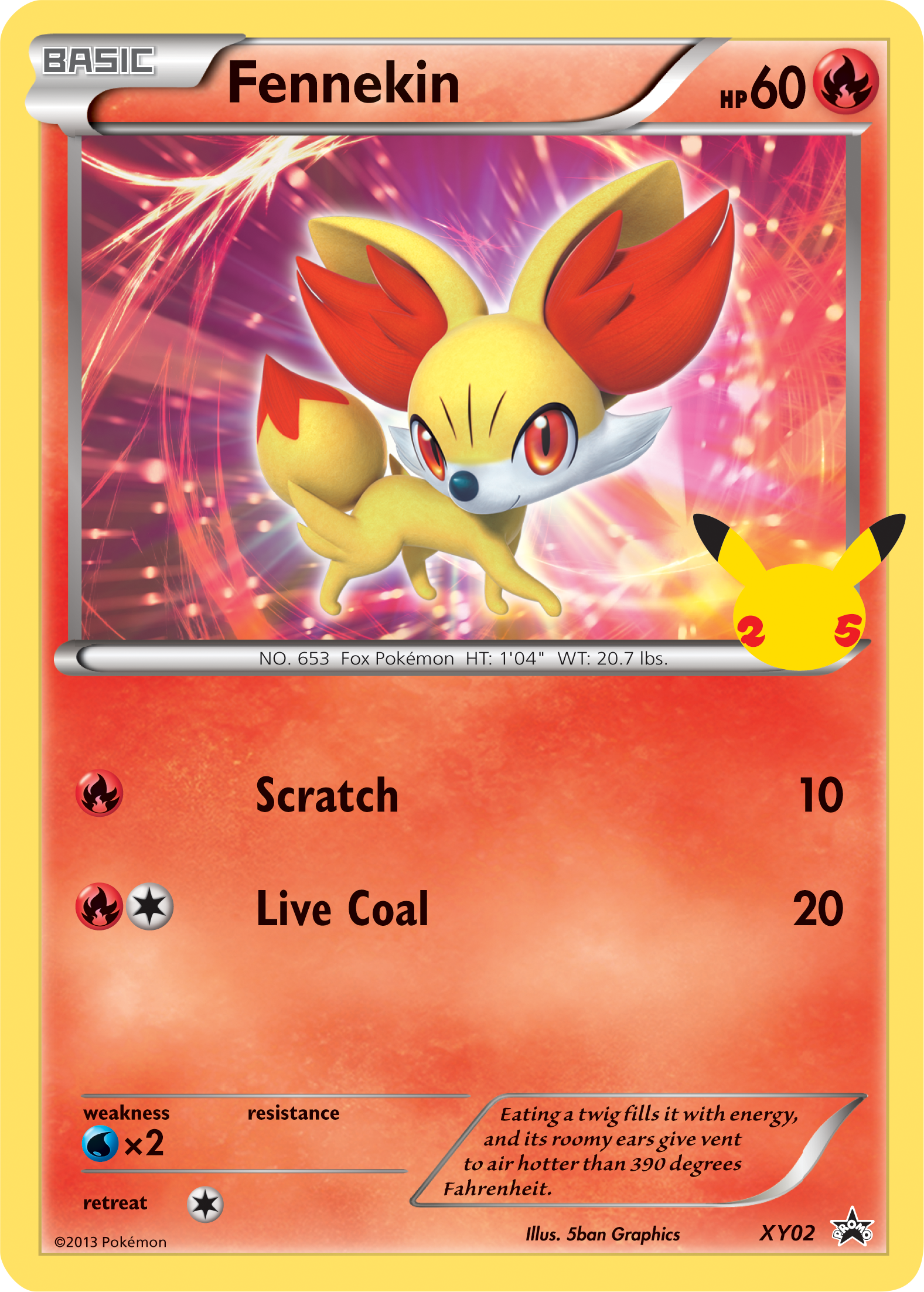 Fennekin (XY02) (Jumbo Card) [First Partner Pack] | Good Games North