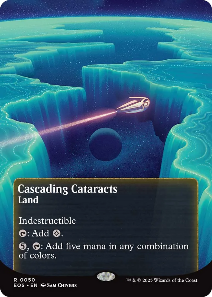 Cascading Cataracts (0050) (Borderless) [Edge of Eternities: Stellar Sights] | Good Games North