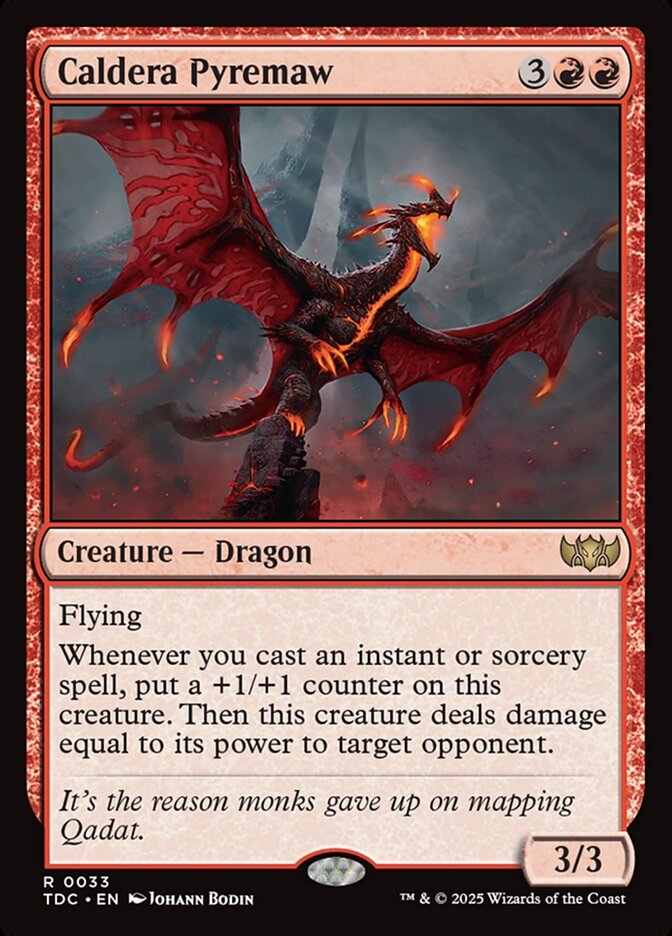 Caldera Pyremaw (Commander: Tarkir: Dragonstorm)  | Good Games North